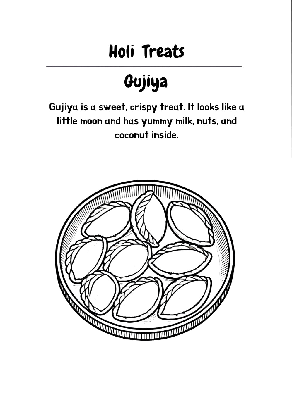 Holi Coloring Book