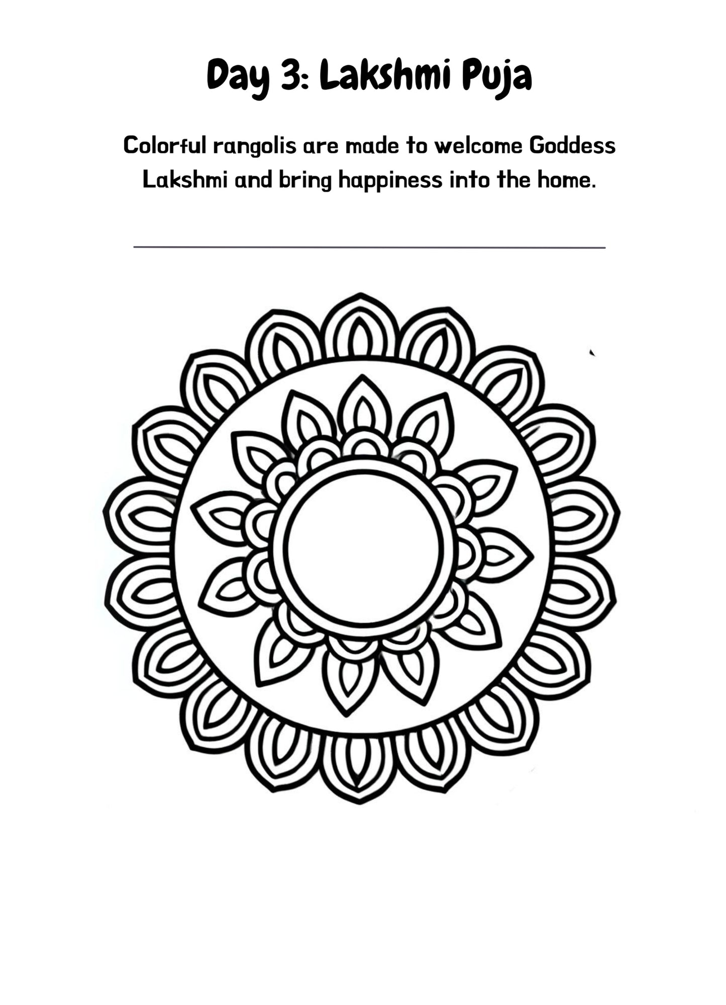 Diwali Coloring Book