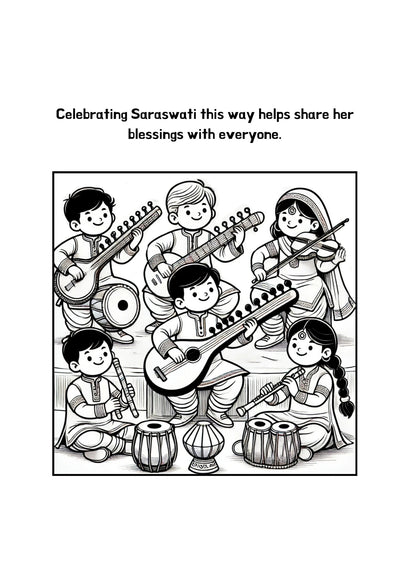 Saraswati Coloring Book
