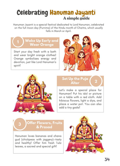 Hanuman Jayanti Activity Book: Stories, Shlokas and Mantras