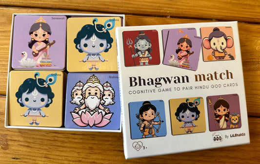 Bhagwan Match: A Memory Game to pair Hindu God cards! (Age 3+)