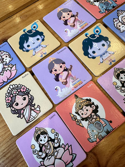 Bhagwan Match: A Memory Game to pair Hindu God cards! (Age 3+)
