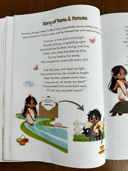 Raksha Bandhan Stories & Activity Book : A loving gift for Bros and Sis: Festivals of Nepal, India